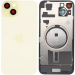 Kryt Apple iPhone 15 Plus Sklo Zadního Housingu + Sklíčko Kamery + Kovová Destička + Magsafe Magnet žlutý – Hledejceny.cz