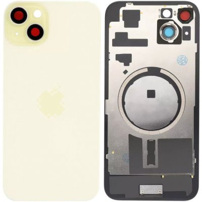 Kryt Apple iPhone 15 Plus Sklo Zadního Housingu + Sklíčko Kamery + Kovová Destička + Magsafe Magnet žlutý – Hledejceny.cz
