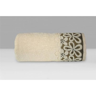 GRENO Luxusní ručník a osuška BELLA krémový ručník 30 x 50 cm