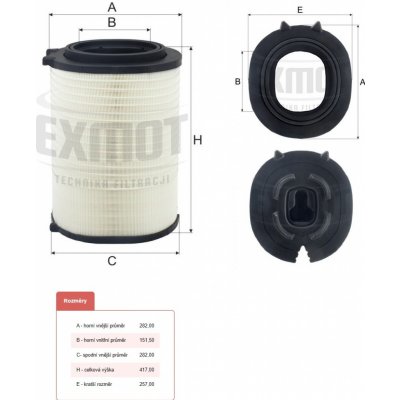 Filtr vzduchu wpo-974 daf xd, xg/xg+, xf ii euro 6 od 2022 0559208_a – Hledejceny.cz