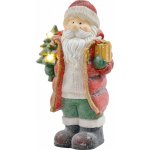HOMCOM Vánoční dekorační figurka Santa Clause se stromečkem a dárkem | barevná – Hledejceny.cz