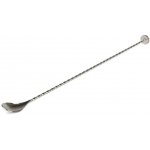 Barová lžička v nerezovém provedení s muddlerem 30 cm – Zboží Dáma