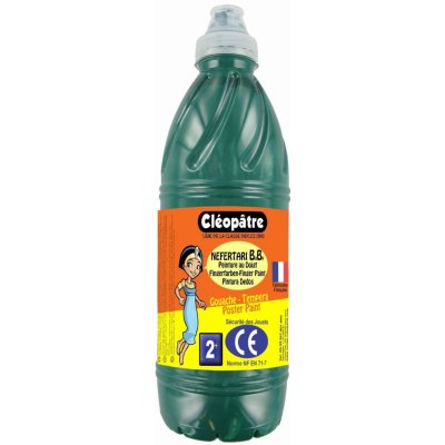 Prstová barva tempera Nefertari baby 1 kg tmavě zelená – Hledejceny.cz