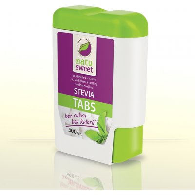 Natusweet Stevia tablety v zásobníku 300 tbl. 18 g – Hledejceny.cz