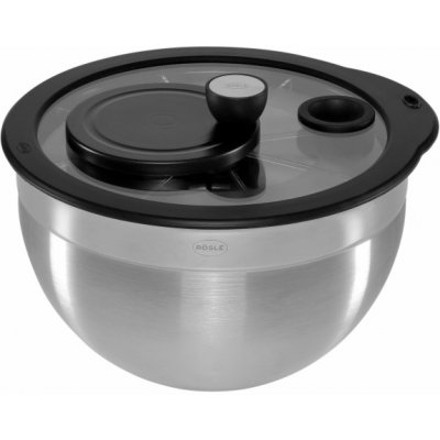 Rösle Nerezová odstředivka na salát se skleněným víkem, Ø 24 cm 15695 – Hledejceny.cz