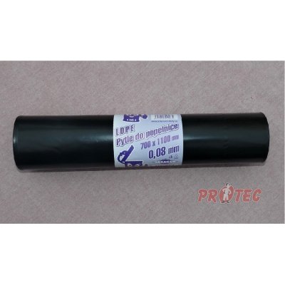 Wimex Pytle černé LDPE 120l 15ks - role 10 rolí v kartonu 100µm 69799 – Sleviste.cz