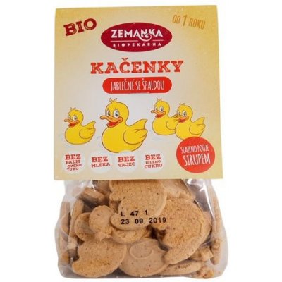 Biopekárna Zemanka Jablečné bio kačenky se špaldou 100 g – Zboží Dáma