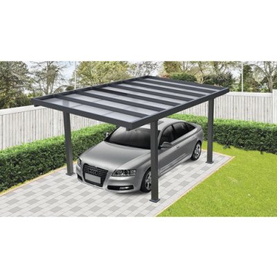 Konsta Přístřešek pro auto 15m2 297x492cm černý – Hledejceny.cz