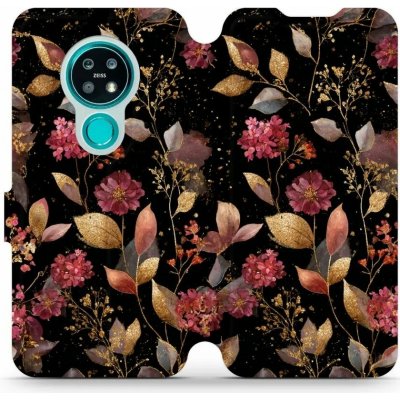 Mobiwear - Nokia 7.2 / Nokia 6.2 - V171S Zlatavé lístky a květy – Zboží Mobilmania