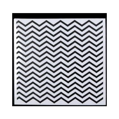 Plastová šablona 13x13 cm Cikcak čáry – Hledejceny.cz