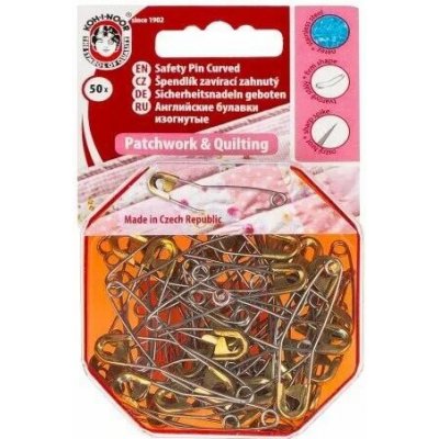 Spínací špendlíky na patchwork ohnuté (50ks) – Sleviste.cz