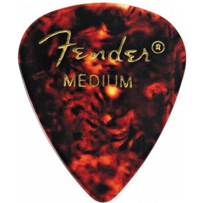 Fender Classic Celluloid Pick, 351 Shape, Tortoise Shell (více variant) Trsátko - tvrdost: Medium – Zboží Dáma