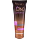 Rimmel Sun Shimmer Instant Tan + Gradual Glow Smývatelný samoopalovací gel s trvalým opalujícím účinkem 125 ml Light Matte