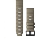 Garmin QuickFit 26mm pro Fenix5X/6X, silikonový, béžový, černá přezka 010-12864-02 – Zboží Mobilmania