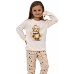 Dívčí pyžamo Girl DR 594/180 Sweet bear ecri – Zboží Dáma