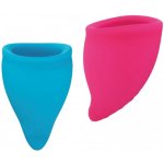 Fun Cup Menstruační kalíšek modrá a růžová A 2 ks – Zboží Mobilmania