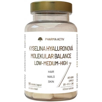 Pharma Activ Kyselina Hyaluronová moleku. low-medium high 90 kapslí – Hledejceny.cz