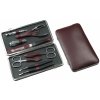 Kosmetické nůžky Hans Kniebes 8 pcs. burgundy nappa Sonnenschein 5080-0001