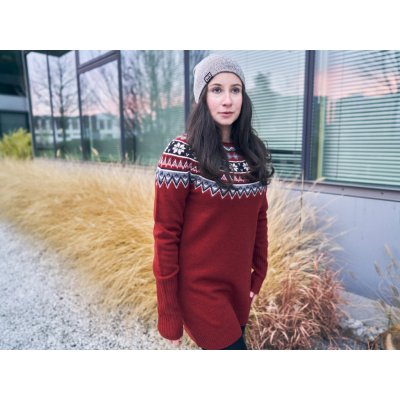 Zimní vlněná šatovka Celine Tunic SKHOOP brickred – Zbozi.Blesk.cz