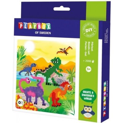 Playbox Zažehlovací korálky 2000ks Dinosauři – Hledejceny.cz