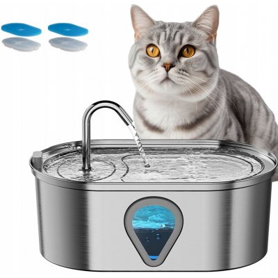 Boeklu Napáječka s fontánou kovová 3500 ml – Zboží Dáma