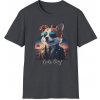 Pánské tričko s potiskem Tričko s potiskem Cute Dog Unisex Softstyle Sport Grey