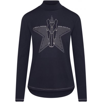 Imperial Riding Funkční dámské tričko IRHBelle Star Army – Zboží Mobilmania