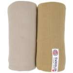 LODGER Bavlněná pletenina Swaddler Tribe 120 x 120 cm Birch 2 ks – Zboží Mobilmania