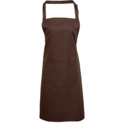 Premier Workwear Pracovní zástěra za krk s kapsou PR154 Brown Pantone 476 72x86cm – Hledejceny.cz