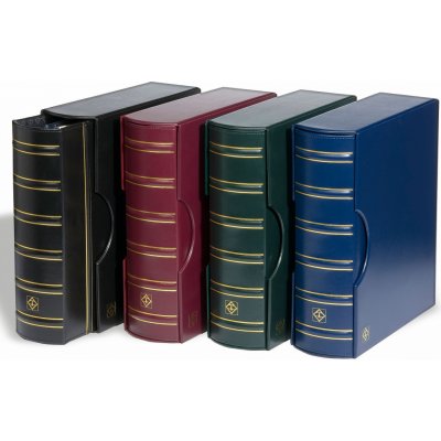 LEUCHTTURM Albové desky GRANDE G CLASSIC s kazetou Červená – Zboží Dáma
