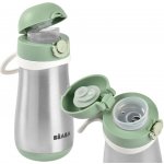 Beaba hrnek s brčkem z nerezové oceli šalvějově zelený 350 ml – Sleviste.cz