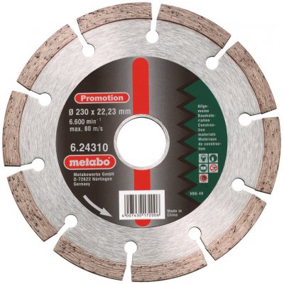 Metabo Diamantový řezný kotouč 230 x 22,23 mm 624310000 – Zboží Dáma