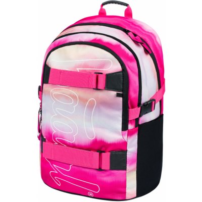 Baagl batoh Skate růžová Stripes – Zboží Mobilmania