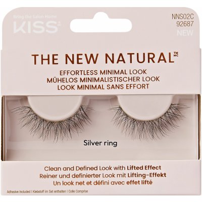 KISS Umělé řasy The New Natural 02 Silver Ring – Hledejceny.cz