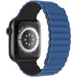 SWISSTEN Silikonový magnetický řemínek pro Apple Watch 42/44/45/49mm modro-černá 46000514 – Zboží Mobilmania