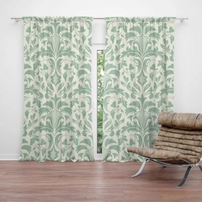 Sablio Závěs Královská zeleň: 2ks 140x250cm – Hledejceny.cz