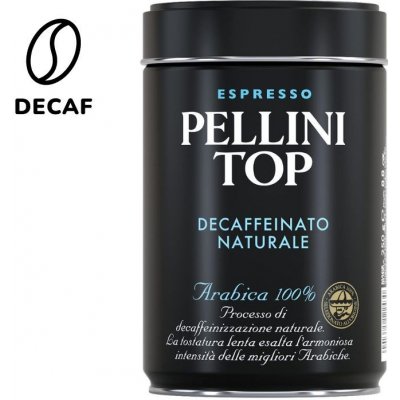 Pellini TOP Decaffeinato mletá 250 g