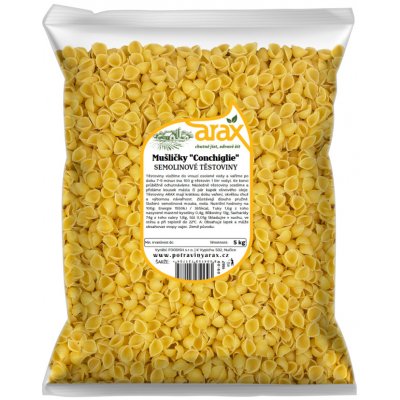 Arax Semolinové těstoviny mušličky Conchiglie 5000 g – Zboží Mobilmania