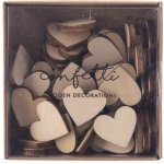 Dřevěná srdíčka 50 ks – Zboží Mobilmania