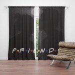 Sablio Závěs Seriál přátelé FRIENDS Polibek: 2ks 140x250cm – Hledejceny.cz