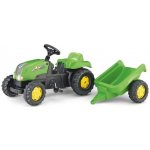 Rolly Toys Šlapací traktor Rolly Kid s vlečkou zelený II. – Zboží Dáma