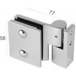 Umakov Závěs pro skleněné do sprchy GS-MS/D-B-900-2L/P/Cr-B – Hledejceny.cz