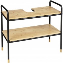 Wenko Loft skříňka pod umyvadlo přírodní/černá 70 cm, 60 cm, 33 cm