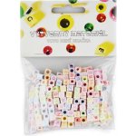 Korálky dřevo 72ks 20cm na dřevěném stojánku – Sleviste.cz