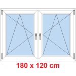 Soft Dvoukřídlé plastové okno 180x120 cm, OS+OS Oregon – Hledejceny.cz