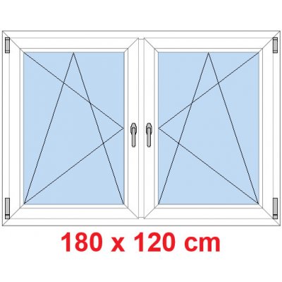 Soft Dvoukřídlé plastové okno 180x120 cm, OS+OS Oregon – Hledejceny.cz