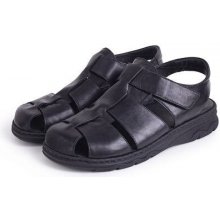 Vlnka pánské kožené sandály Oliver černé
