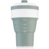 Dětská láhev a učící hrnek KidPro Collapsible Mug hrnek s brčkem Grey 350 ml