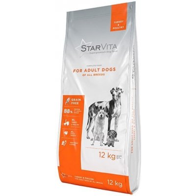 StarVita granule pro dospělé psy krůtí 12 kg od 949 Kč - Heureka.cz