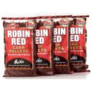 Dynamite Baits pelety Pre-Drilled Robin Red 900 g 15 mm